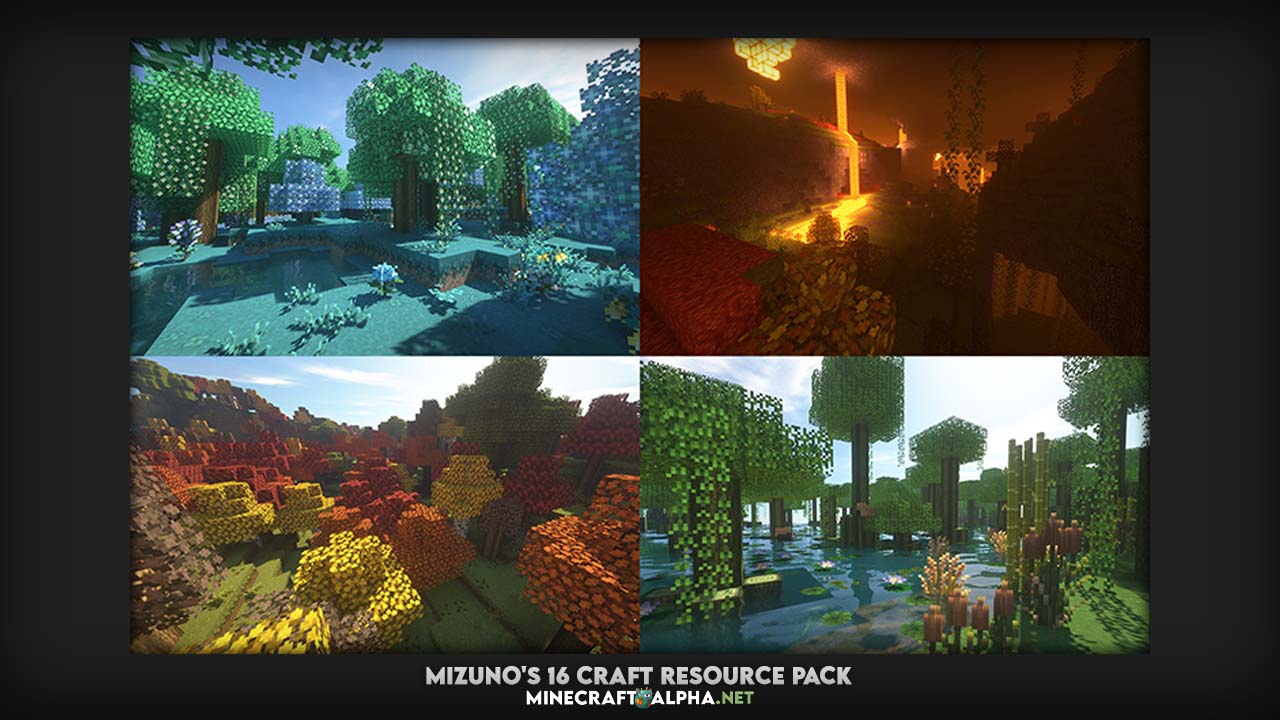 Mizuno's 16 Craft Resource Pack [1.20, 1.19.2, 1.18.2] (Chill & FPS Friendly Texture Pack for Minecraft)