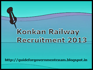 Konkan Railway Recruitment 2013