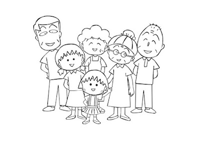 Desenhos para Colorir da família – Imagens para imprimir