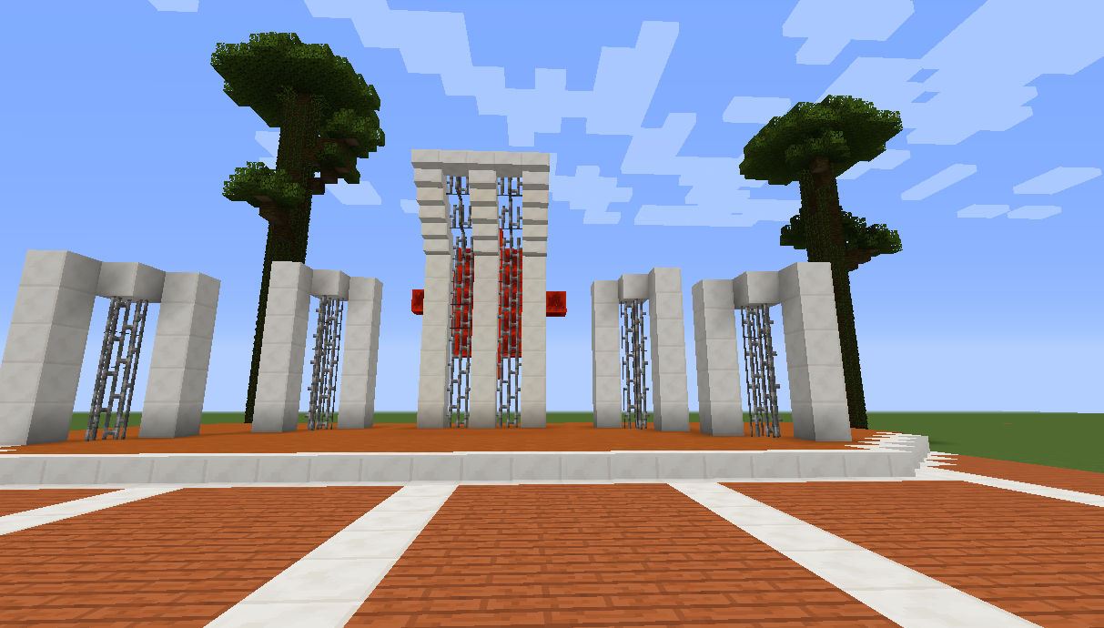 Shaheed Minar In Minecraft - Building and Map Download 