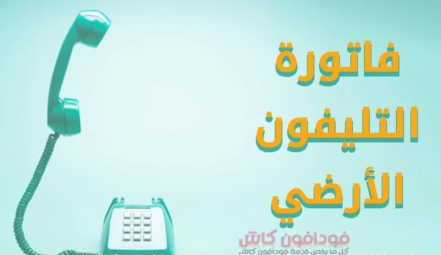 كود دفع فاتورة الخط الارضي من فوري