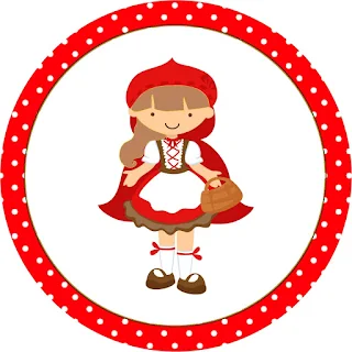 Little Red Riding Hood Party, Toppers or Free Printable Candy Bar Labels.