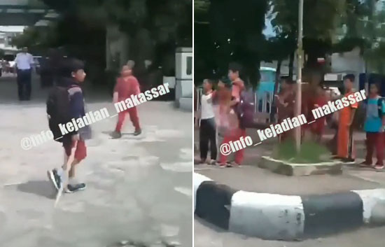 Inilah Video Tawuran Anak SD di Makassar Yang Hebohkan 