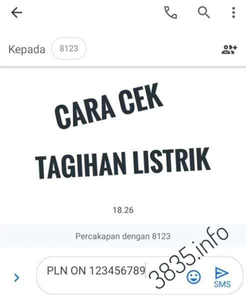 Cara Cek Tagihan Listrik PLN Terbaru Lewat SMS