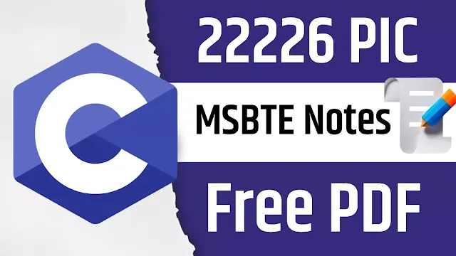22226 PIC Programming in C Notes MSBTE