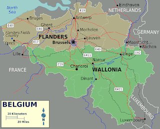 Mapa Politico de Belgica