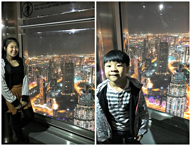 Mica and Prince at Burj Khalifa observation deck