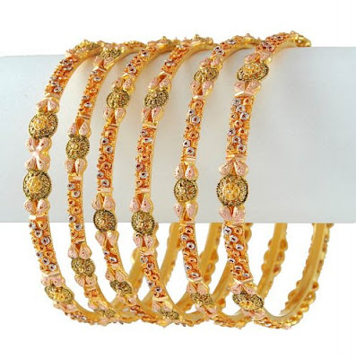 ARTIFICIAL GOLD ENAMAL BANGLE