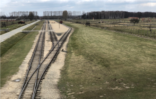 Train tracks in Poland.