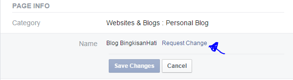 Cara-cara tukar nama Page Facebook