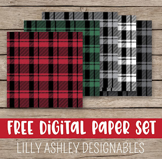 free plaid digital paper plaid background