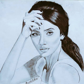 Pencil Sketch of Pakistani Celebrities