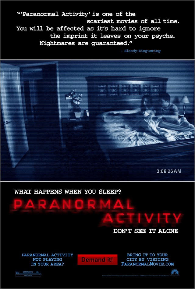 Activitate paranormală (Film horror 2007) Paranormal Activity Trailer și detalii