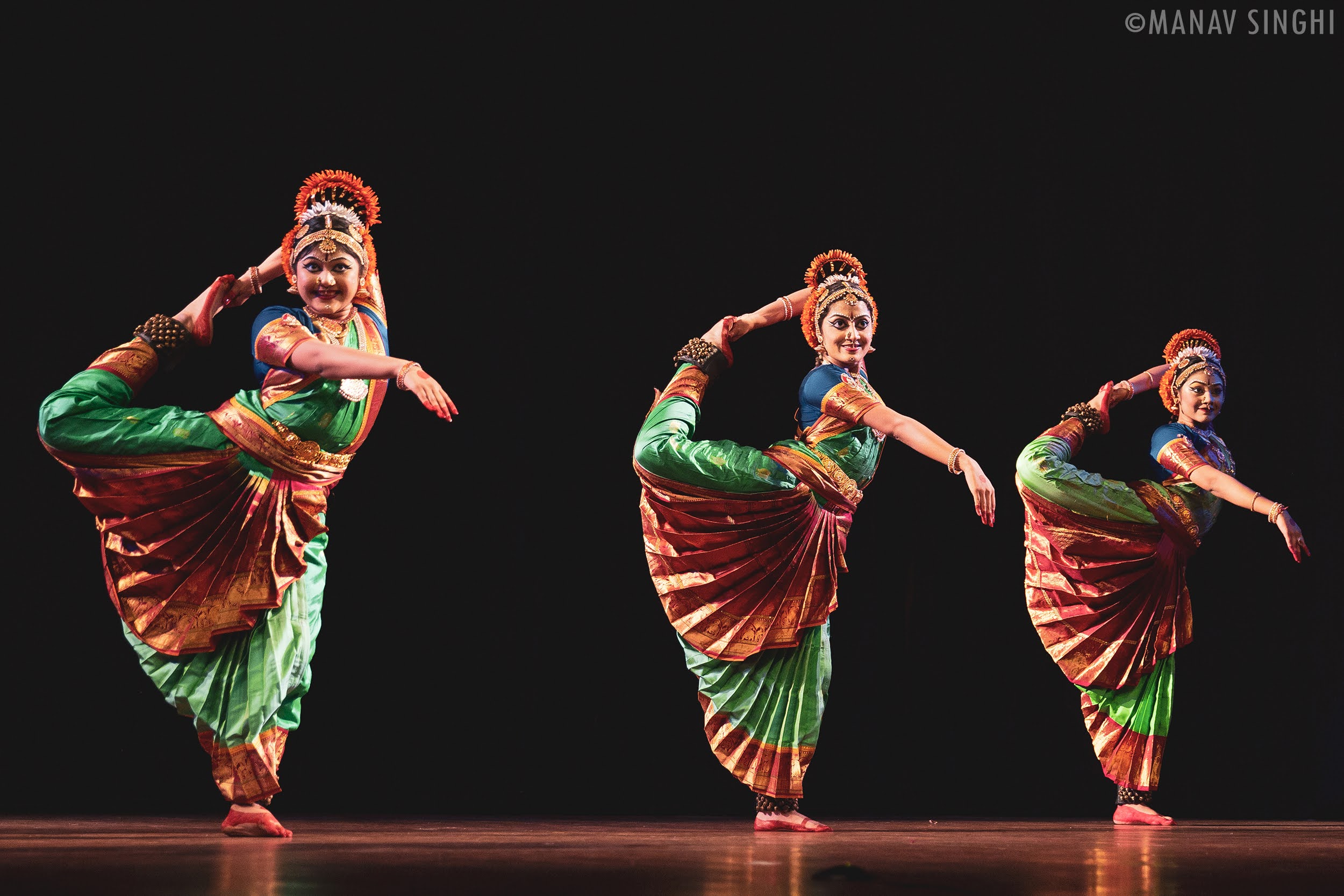 Prashita Surana, Venu Ayachit, Janvi Ambalia and Jasmine Patel - Kuchipudi - Gujarat