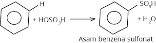 reaksi sulfonasi benzena