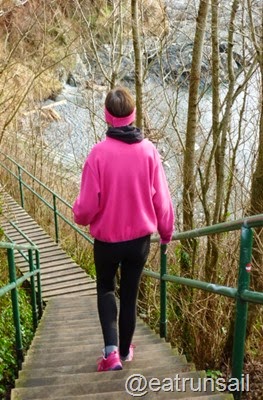 Sweat Pink stairs