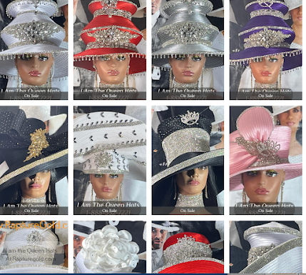 "Discover the allure of Cogic Hats, celebrating a rich tradition of elegance and faith. From rhinestone-studded marvels to graceful embellishments, find the perfect headpiece for your spiritual journey."