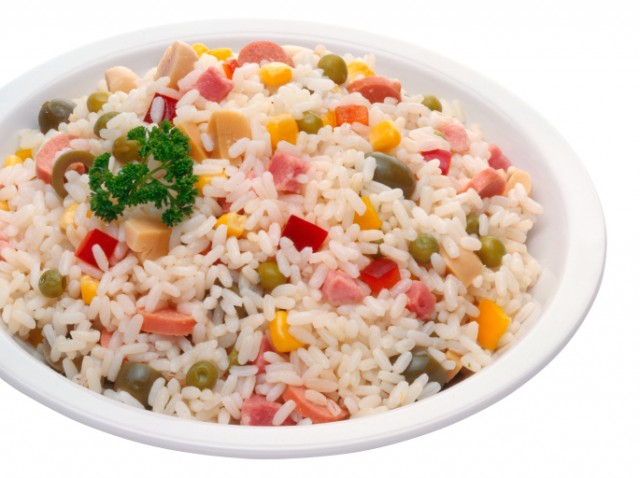 insalata di riso piatto anni 80