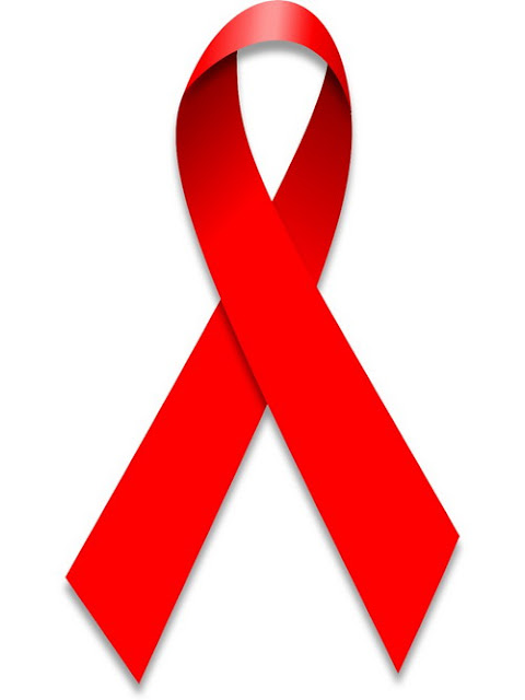 The red ribbon is a symbol of the fight against AIDS all over the world.