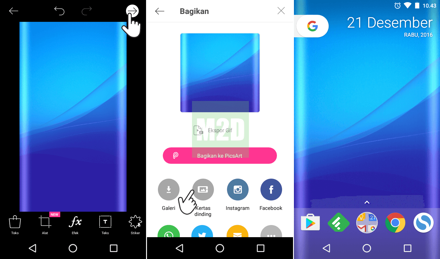 Cara Membuat Edge Wallpaper Di Android Dengan PicsArt Memudahkan