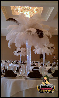 texas feather centerpieces