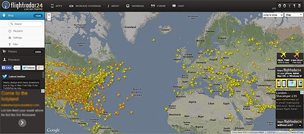 find position of particular aircraft anywhere in the world