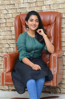 Actress Niveda Thomas Stills at Brochevarevarura movie Interview