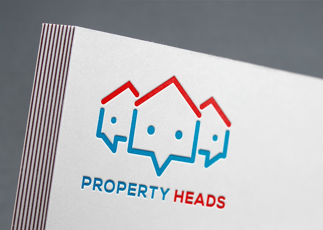 Property Heads Logo Mockup
