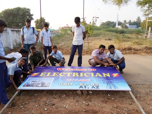 GOVT I.T.I., TRICHY ELECTRICIAN BANNER WORK