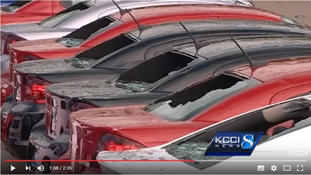 hail damages on cars