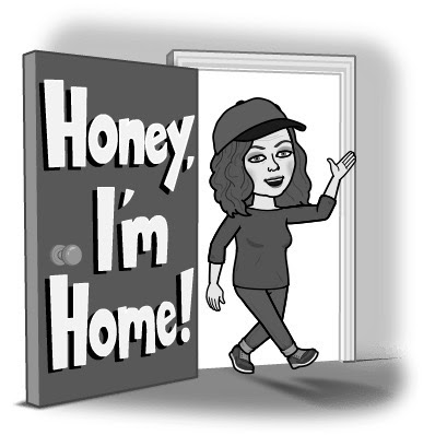 Bitmoji Karen du Toit: "Honey, I'm home!"