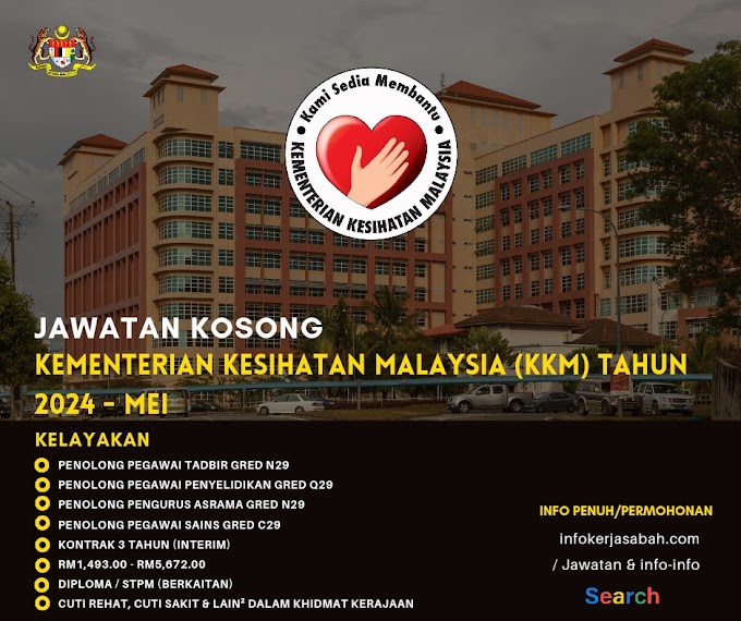 Jawatan Kosong Kementerian Kesihatan Malaysia (KKM) Tahun 2024 - MEI