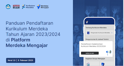 Panduan Pendaftaran Baru IKM dan Tata cara Perubahan Opsi IKM Tahun Pelajaran 2023/2024