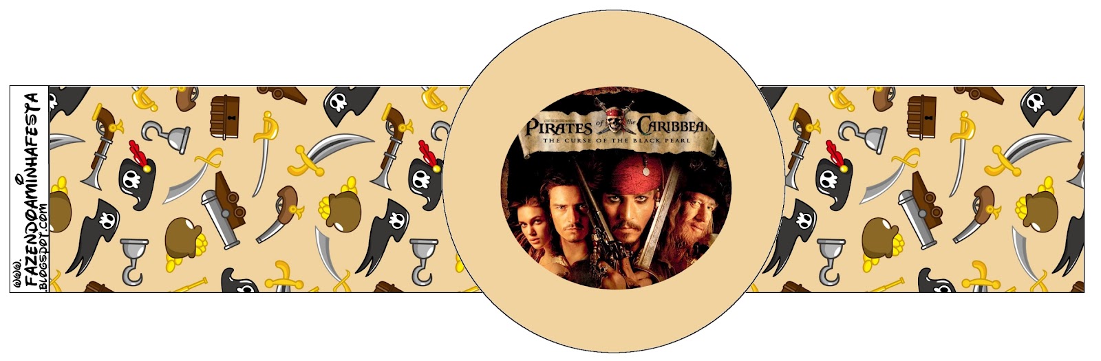Pirates of the Caribbean: Free Party Printables, Images and Papers