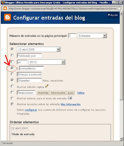 Comentarios Blogger