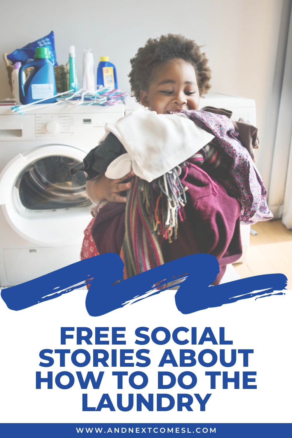 Free social stories about how to do the laundry