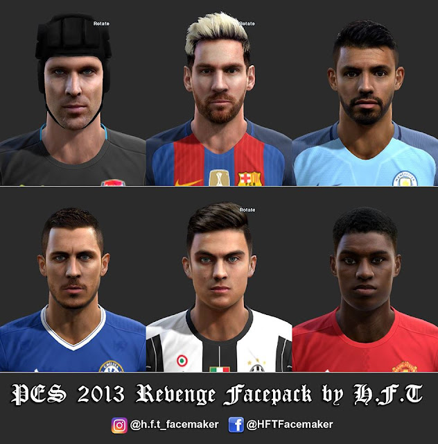 PES 2013 Revenge Facepack by H.F.T