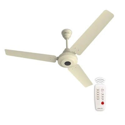 Bajaj Energos 12DC5R 1200 mm Silent BLDC Ceiling Fan 5-StarRated Energy Efficient Ceiling Fans for Home with Remote Control - Best BLDC fans in India