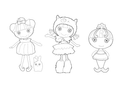 Desenhos para Colorir da Lalaloopsy – Imagens para Imprimir e Pintar