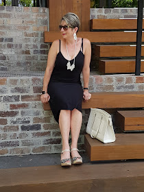 SIMPLE BLACK SLIP DRESS TWO WAYS