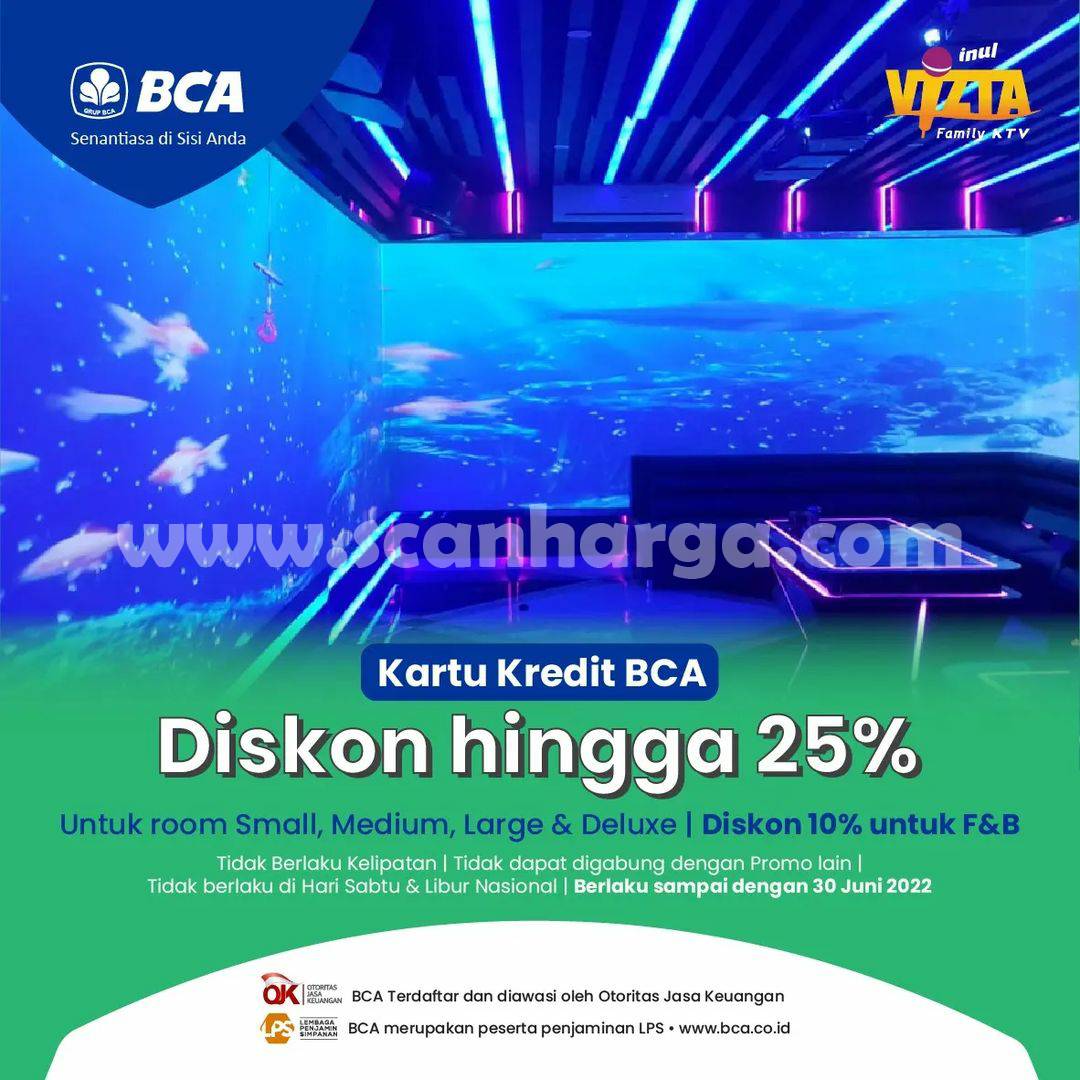 Promo Inul Vizta Diskon 25% dengan Kartu Kredit BCA