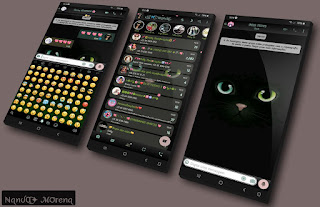 Cat Black Theme For YOWhatsApp & Yx WhatsApp By Nanda