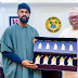 Gov. Jide Sanwoolu welcomes World Record holder Tunde Onakoya who recently broke record for longest chess marathon attempt in the US. 