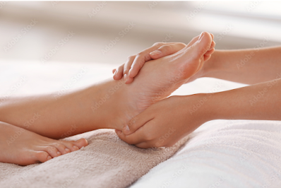 Step 7 : Gently Massaging the Feet