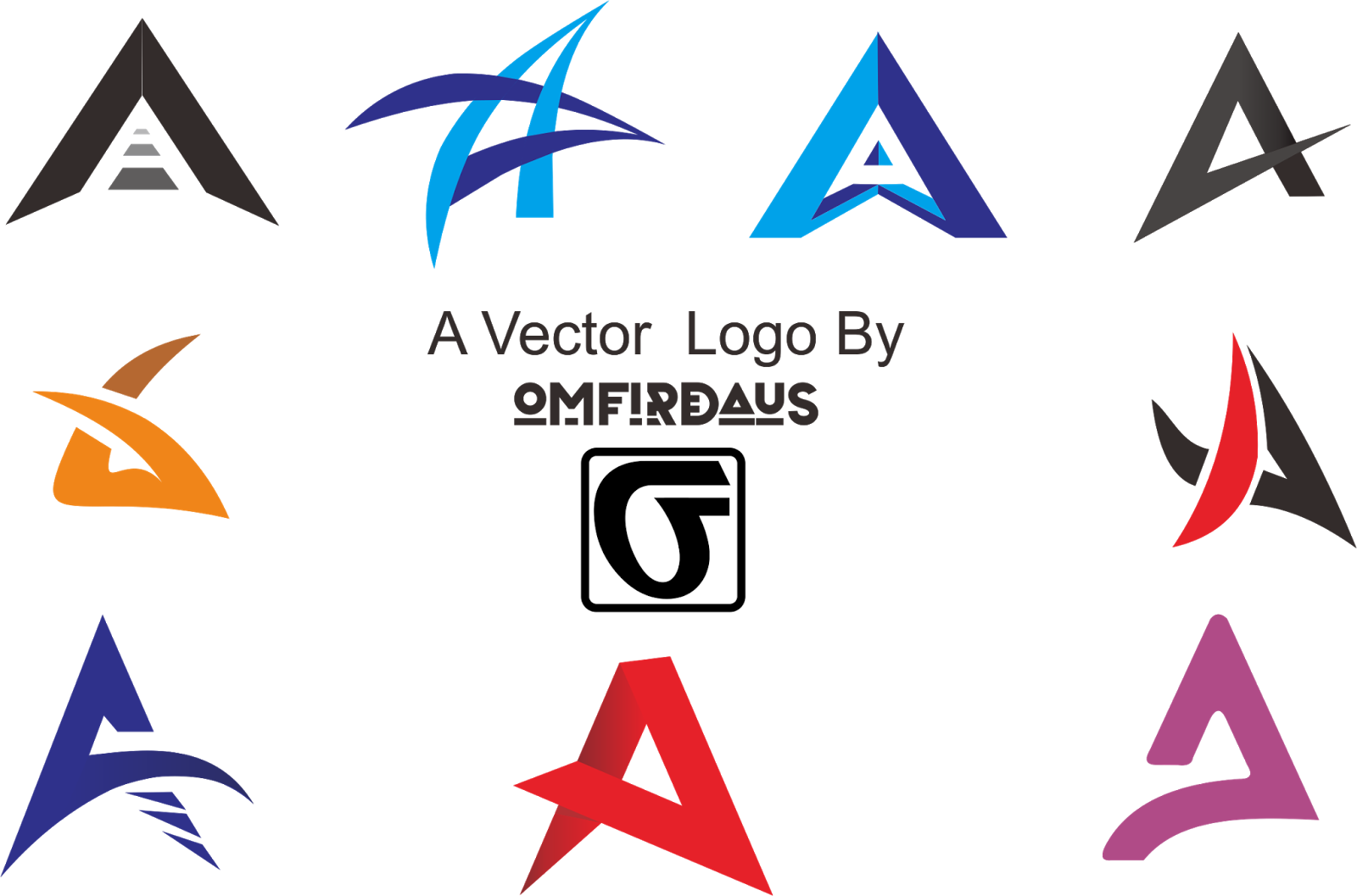 13 Inspirasi Vector Logo Huruf A Keren CDR Ai PSD Inspirasi Desain