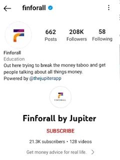 Finforall Instagram & Youtube