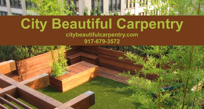 City Beautiful Carpentry: Park Slope Garden and Planters: Ipe and ...