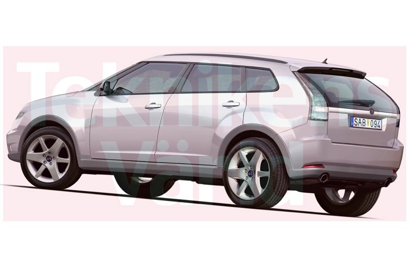  Saab 9 4X Compact SUV Renderings