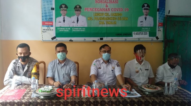 Binmas Kel Canrego, Hadiri Giat Sosialisasi Pencegahan Covid 19