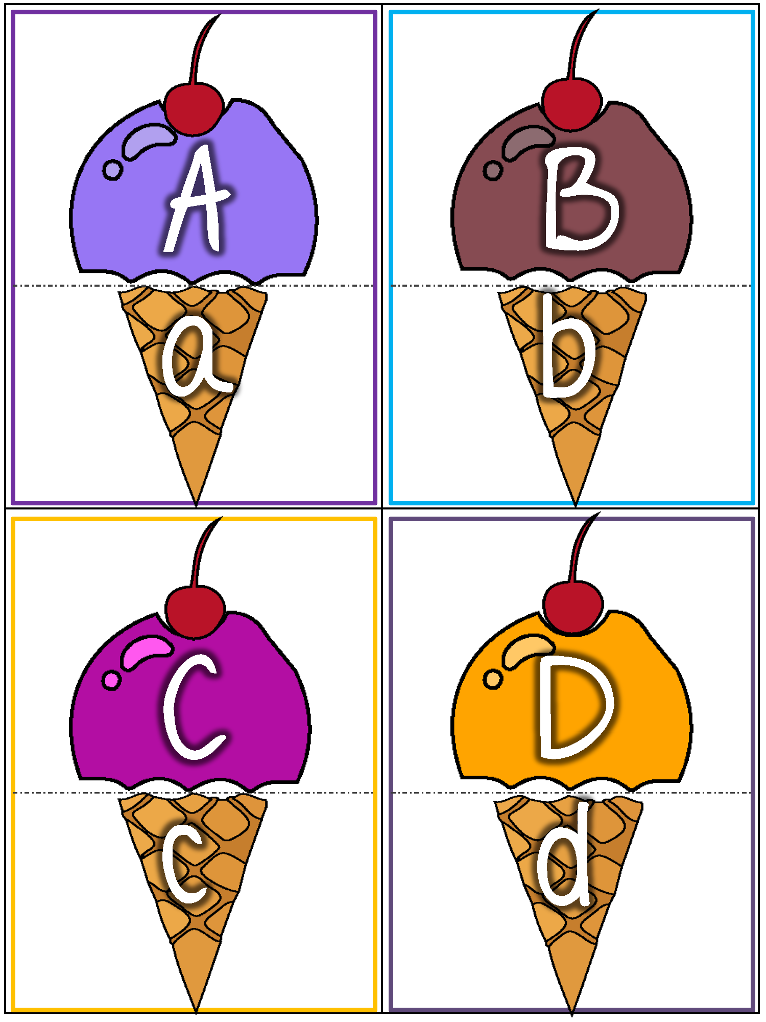 Alphabet Uppercase/Lowercase letters